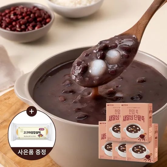 한입쏙 새알심단팥죽 500g 5팩