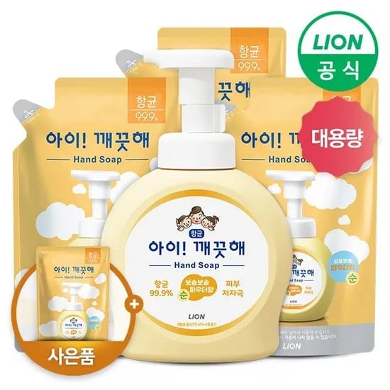 아이깨끗해 490ml 1개 + 450ml 3개 + 100ml 증정