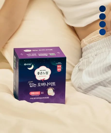 좋은느낌 오리지널 입는오버나이트 소 중 대 8매 x 4팩