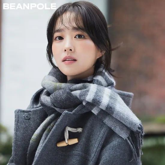 빈폴 울 케이블 숏 머플러