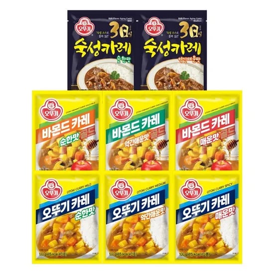 오뚜기 분말카레 순한맛 100g 6개
