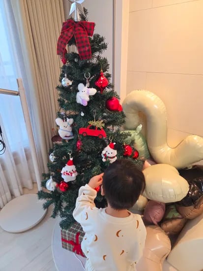 로이미 크리스마스 강아지 토끼 키링