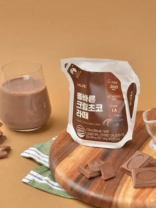 올바른 크림초코라떼 110ml 18개