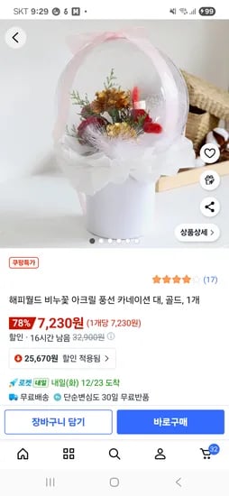 비누꽃 아크릴풍선 카네이션 대