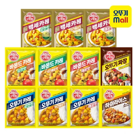 오뚜기 백세카레 100g 3+3 총 6개