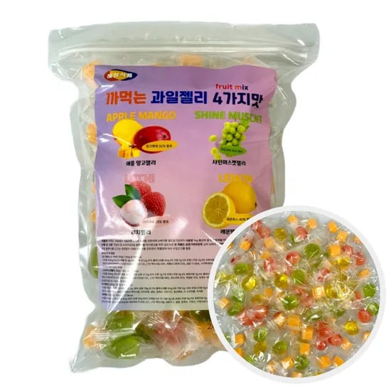 까먹는 과일젤리 500g 1900원