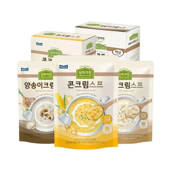 상하키친 양송이 콘크림 감자크림스프 3종 6봉 + 4봉