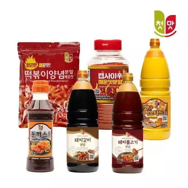 돈까스소스 꼬지소스 비빔무침양념