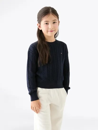 타미키즈 케이블 스웨터