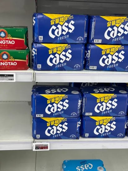카스 370ml 16개