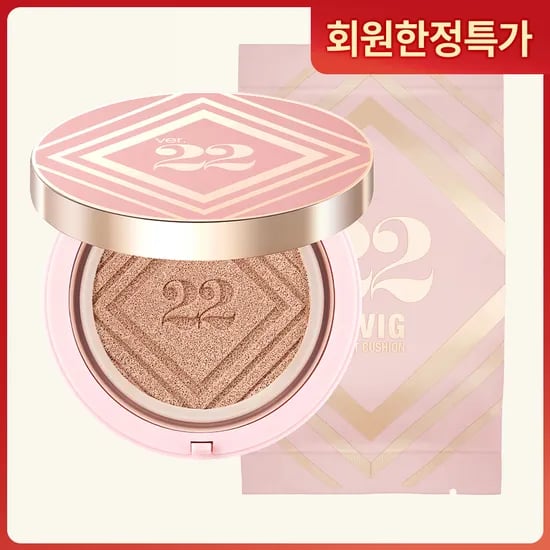 조성아뷰티 대왕 쿠션 커버 파운데이션 팩트 로즈앰플