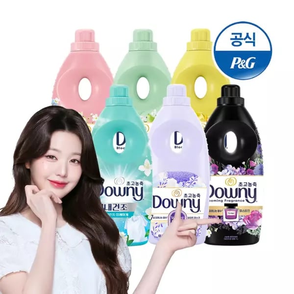 다우니 초고농축 섬유유연제 화이트티 1L 3개 실내건조 1L 3개
