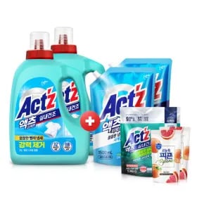 액츠 퍼펙트 실내건조 세제 3L 2개 1.5L 2개 미니증정