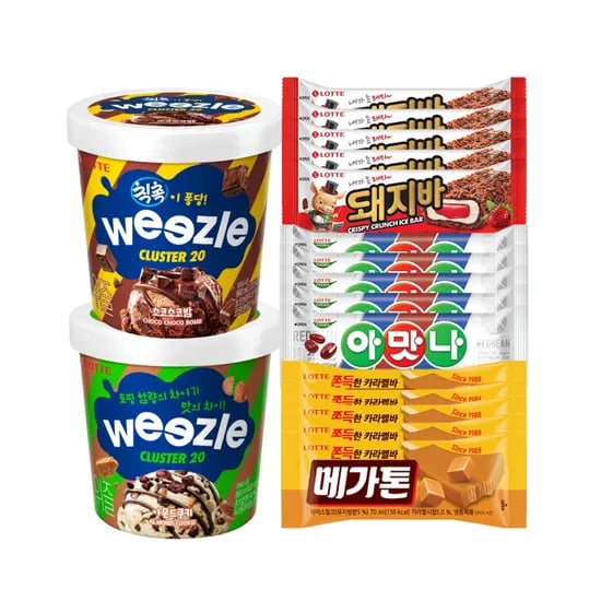 위즐 2통 돼지 5 아맛나 5 메가톤 5 12,400원