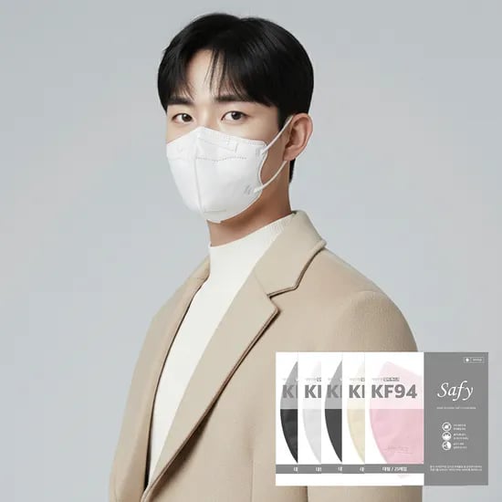 하림아이앤티 새부리형 KF94 대형 화이트 마스크 100매