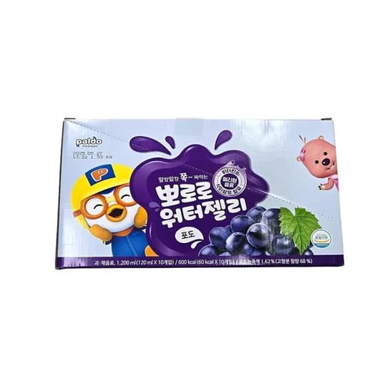 뽀로로 워터젤리 포도맛 20개