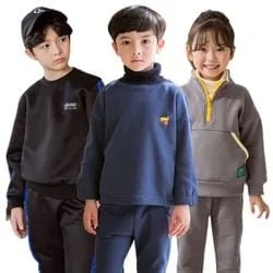 유라비 유아동 기모 맨투맨 팬츠 수면조끼