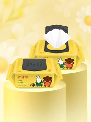 슈퍼대디 해피스쿨 70GSM 물티슈 70매 10팩