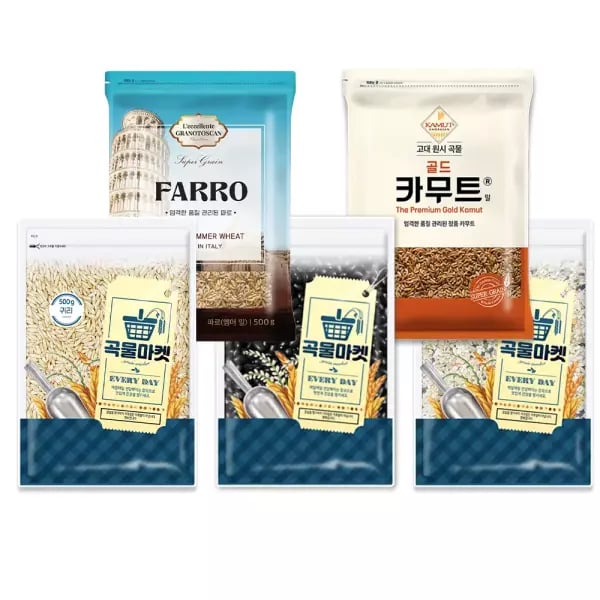 국내산 귀리 카무트 외 다양 500g 5종