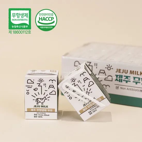 제주우유 멸균우유 115ml 24팩