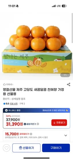 가정용 천혜향 1.5kg