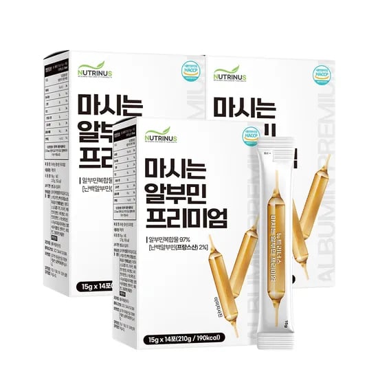 뉴트리너스 알부민 프리미엄 14포 3박스