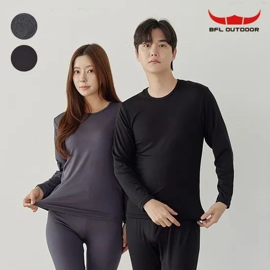 초극세사 기모내의 남여 세트