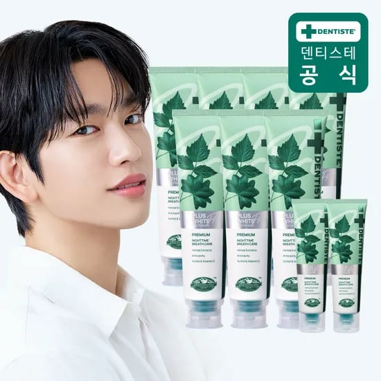 덴티스테 치약 플러스화이트 프로 160g 7개 20g 2개