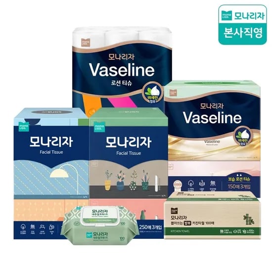 내추럴 포레스트 캡형 물티슈 100매 10팩