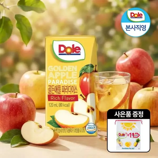 60분러시 돌 골든애플주스 120ml 32팩
