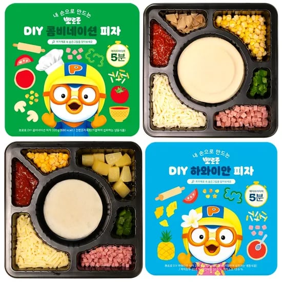 뽀로로 DIY 피자 하와이안 1세트 콤비네이션 2세트