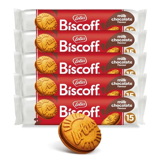 로투스 비스코프 샌드 초콜릿맛 150g 5봉지