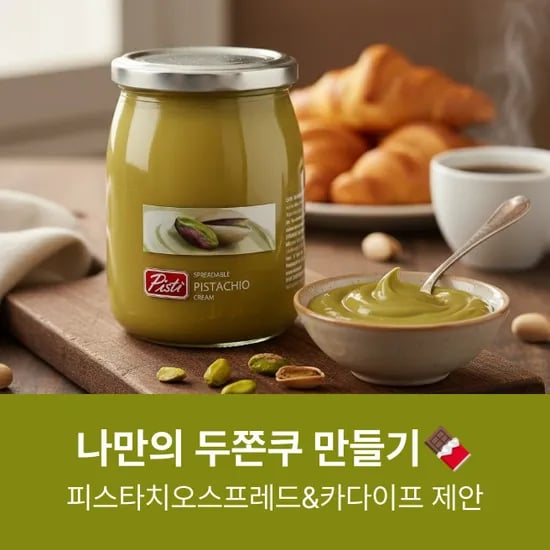 피스티 피스타치오 스프레드 600g 두쫀쿠 만들기