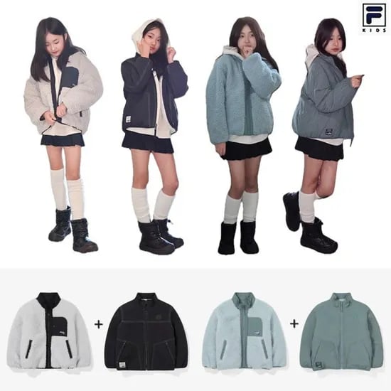 휠라키즈 BLOSSOM 신학기 그래픽 긴팔티