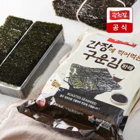 광천김 간장에 찍어먹는 구운 파래 식탁김 450매 내외 120g