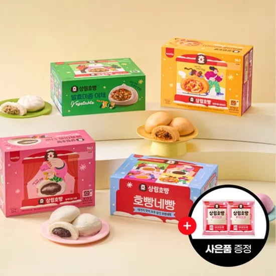 삼립 개별포장 호빵 12개 단팥호빵 2개