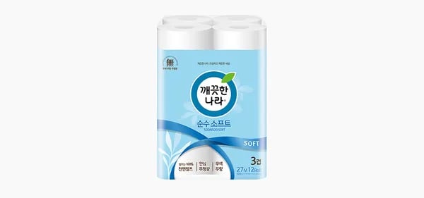 깨끗한나라 순수 소프트 화장지 27m 12롤