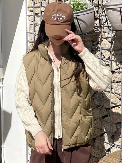 기본 패딩 조끼 10965