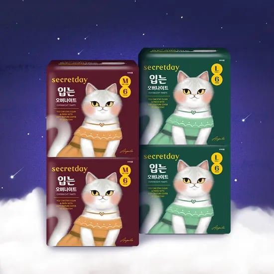 시크릿데이 입는오버나이트 48장 18,800원 장당 392원 초핫딜