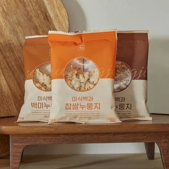 백미누룽지 50g 10개 찹쌀누룽지 50g 10개 오곡 50g 10개