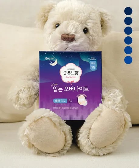 좋은느낌 오리지널 입는오버나이트 소 중 대 8매 x 6팩 24,560원