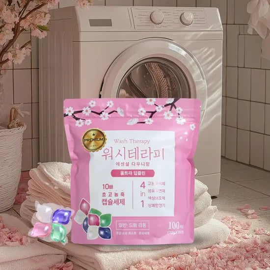 워시테라피 캡슐세제 에선셜 다우니향 울트라딥클린 100개입 8,900원