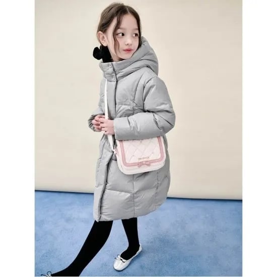 신학기 빈폴키즈 여아 중경량롱패딩