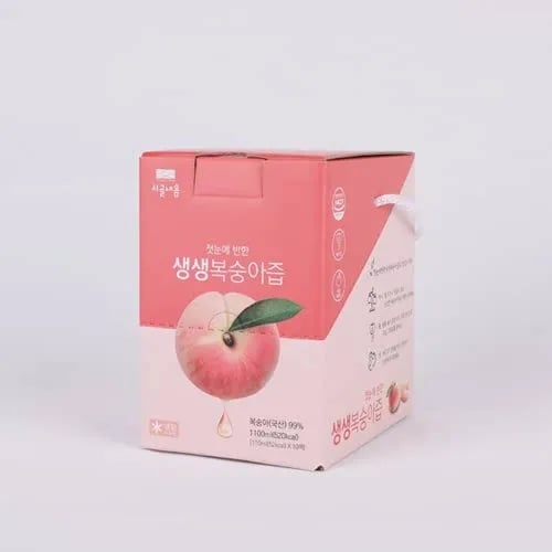 99% 생생복숭아즙 110ml×10팩 9900원 무배
