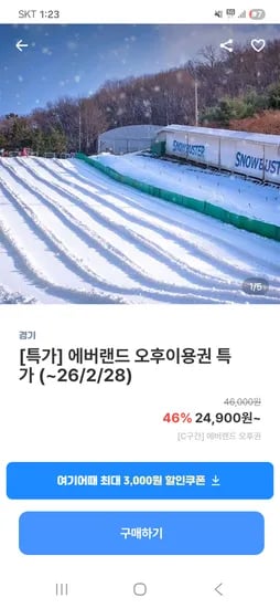 에버랜드 오후권