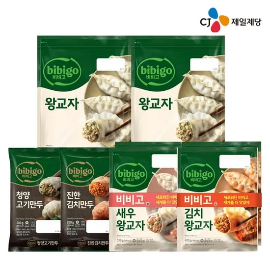 비비고 왕교자 1.05kg 2개 별미만두 4봉 골라담기