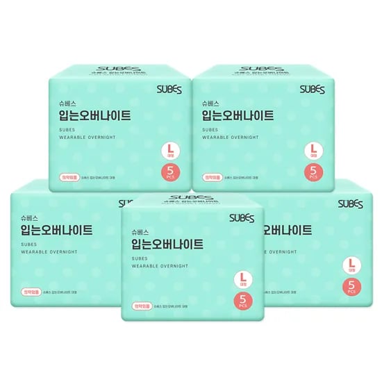슈베스 입는오버나이트 대형/특대형 5P x 5팩