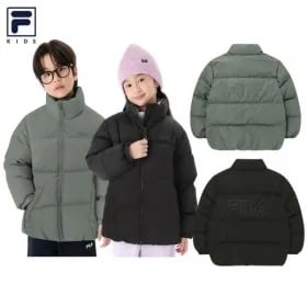 휠라키즈 덕화이버 숏패딩