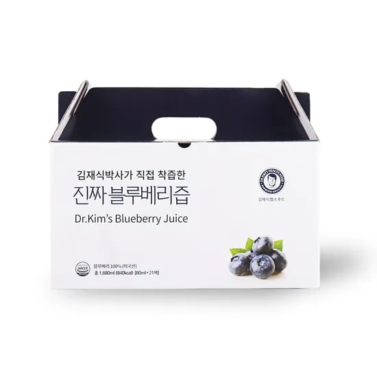 김재식헬스푸드 블루베리즙 80ml 21팩 1박스