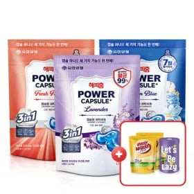 유한양행 해피홈 파워캡슐 초고농축 올인원 캡슐세제 트리플 프로 32개입 2+1팩